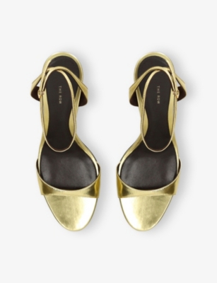 THE ROW: Vika 80 Ankle-Strap Leather Heels