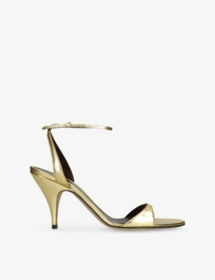 THE ROW: Vika 80 Ankle-Strap Leather Heels