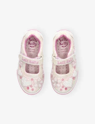 LELLI KELLY WHITE/COMB CRESSIDA GLITTER CANVAS SHOES EUR 32 / 13 UK 