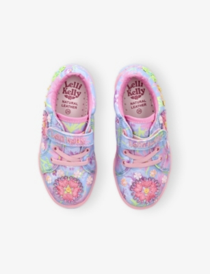 LELLI KELLY AC ELOISE FLOWER-SEQUIN CANVAS TRAINERS EUR 33 / 1 UK 