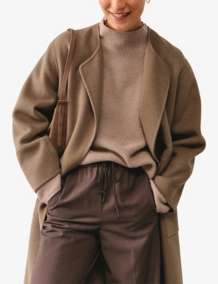 THE WHITE COMPANY: Honeycomb-Stitch Relaxed-Fit Wool And Cashmere-Blend Jumper