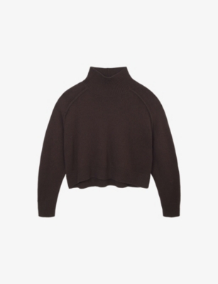 THE WHITE COMPANY: Funnel-Neck Relaxed-Fit Wool-Blend Jumper