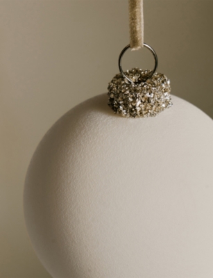 THE WHITE COMPANY: Matte Glass Christmas Decoration
