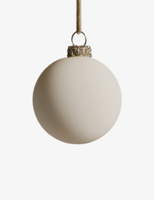 THE WHITE COMPANY: Matte Glass Christmas Decoration
