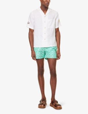 FRESCOBOL CARIOCA: Alves embroidered linen shirt
