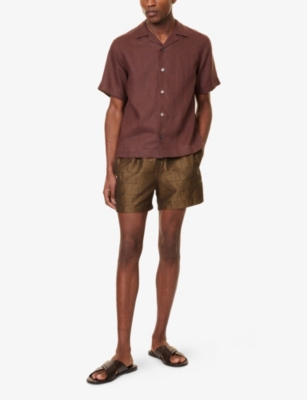 FRESCOBOL CARIOCA: Rio jacquard-pattern swim shorts