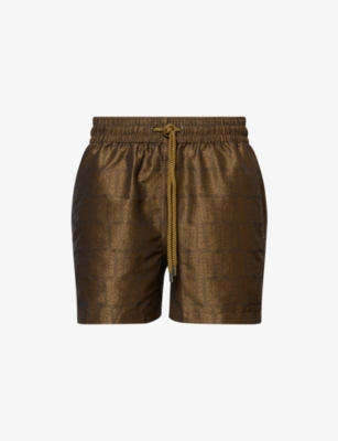 FRESCOBOL CARIOCA: Rio jacquard-pattern swim shorts