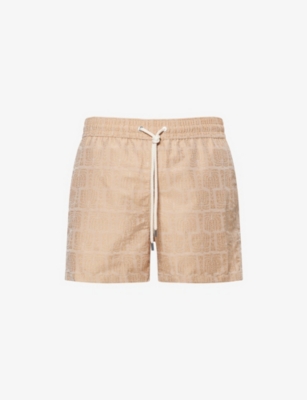 FRESCOBOL CARIOCA: Rio jacquard-pattern swim shorts