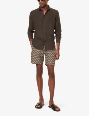 FRESCOBOL CARIOCA: Antonio Long-Sleeve Linen Shirt