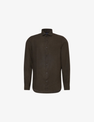 FRESCOBOL CARIOCA: Antonio Long-Sleeve Linen Shirt