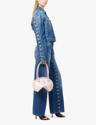 JEAN PAUL GAULTIER: Buttoned Peak-Collar Denim Jacket
