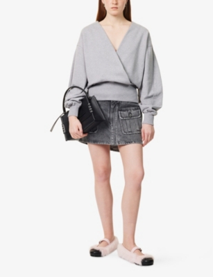 JW ANDERSON: Rounded Wrap Cotton-Jersey Sweatshirt