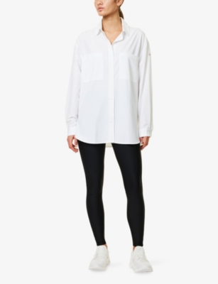 ALO YOGA: Dreamscape Button-Down Long-Sleeve Stretch-Woven Shirt