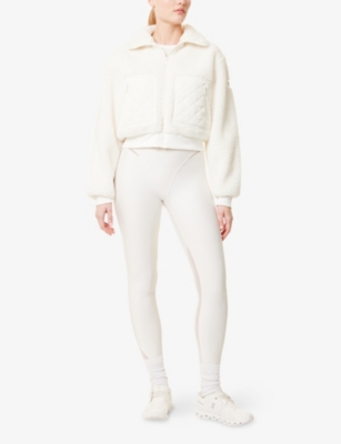 ALO YOGA: Edge Bomber Boxy-Fit Faux-Sherpa Jacket