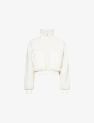 ALO YOGA: Edge Bomber Boxy-Fit Faux-Sherpa Jacket