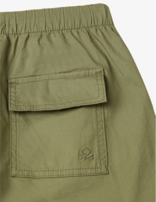 BENETTON: Patch-Pocket Relaxed-Fit Cotton Cargo Trousers 6-14 Years
