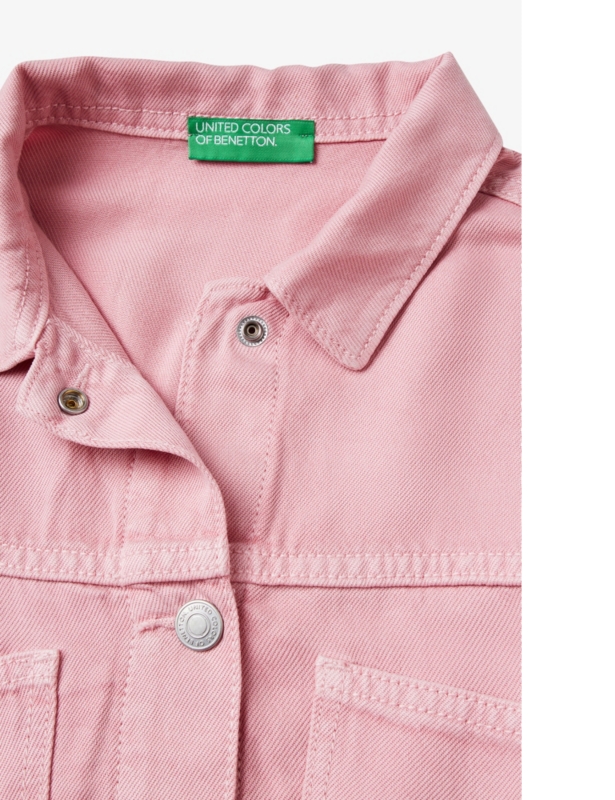 Logo-Embroidered Cropped Denim Jacket 6-14 Years