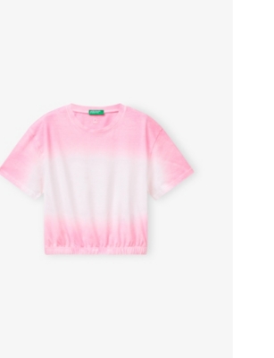 BENETTON: Logo-Embroidered Tie-Dye Cotton T-Shirt 6-14 Years