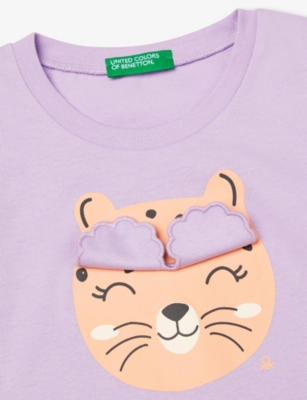 BENETTON: Graphic-Print Round-Neck Cotton-Jersey T-Shirt 18 Months - 6 Years