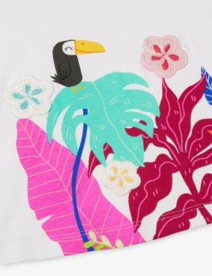 BENETTON: Crochet-Appliqué Cotton-Jersey T-Shirt 18 Months-5 Years