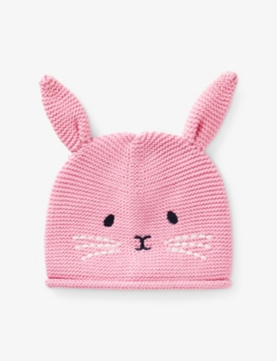 BENETTON: Anima-Face Crochet-Knit Cotton Hat 0-18 Months