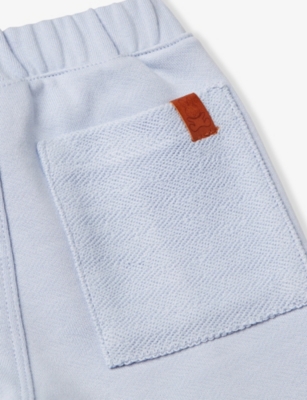 BENETTON: Rolled-Cuff Logo-Embroidered Cotton-Fleece Jogging Bottoms 1-18 Months