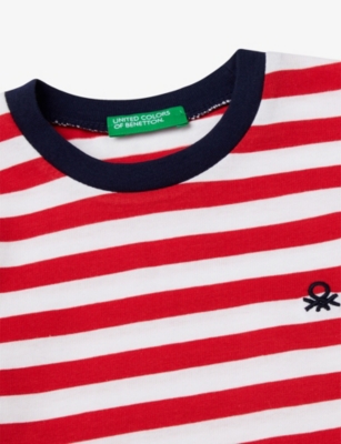 BENETTON: Stripe-Print Short-Sleeve Cotton-Jersey T-Shirt 18 Months - 6 Years