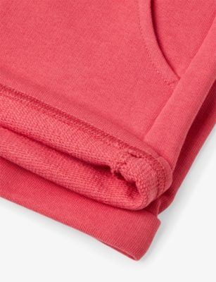 BENETTON: Logo-Embroidered Cotton-Fleece Shorts 6- 14 Years