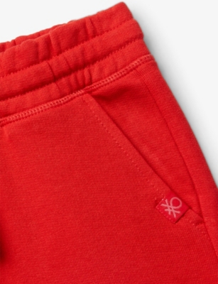 BENETTON: Logo-Embroidered Cotton-Fleece Bermuda Shorts 6-14 Years