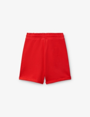 BENETTON: Logo-Embroidered Cotton-Fleece Bermuda Shorts 6-14 Years