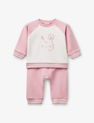 BENETTON: Graphic-Print Cotton-Jersey Tracksuit 1-18 Months