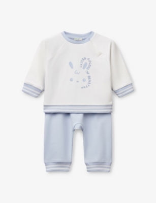 BENETTON: Graphic-Print Cotton-Jersey Tracksuit 1-18 Months