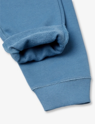 BENETTON: Logo-Embroidered Elasticated-Waist Cotton-Blend Jogging Bottoms 6-14 Years
