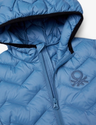 BENETTON: Hooded Quilted Shell Jacket 18 Months - Years