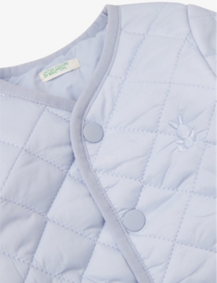 BENETTON: Rain Defender V-Neck Quilted Shell Jacket 1-18 months