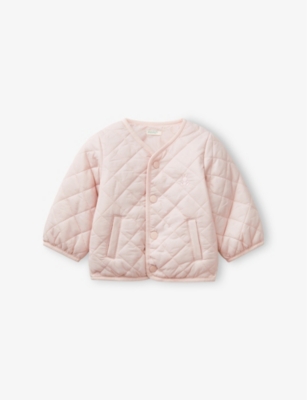 BENETTON: Rain Defender V-Neck Quilted Shell Jacket 1-18 months