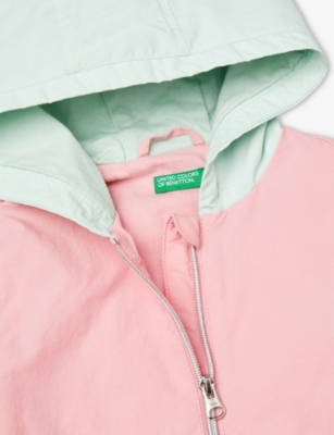 Benetton Multicolor Hooded Jersey-lined Shell Rain Jacket 18 Months - 6 In Multicolor