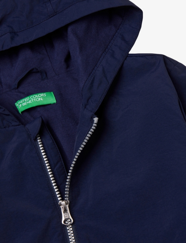 Logo-Embroidered Hooded Woven Jacket 6-14 Years