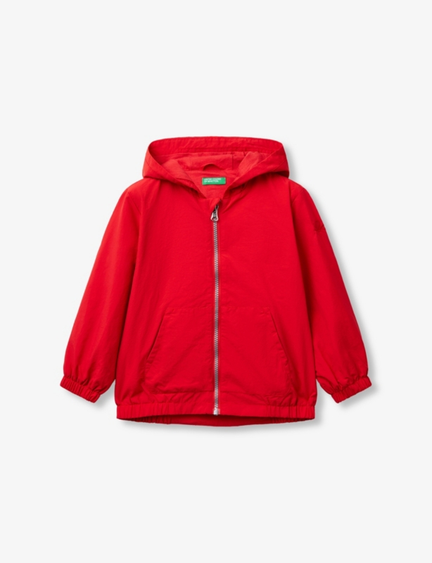 Logo-Embroidered Hooded Woven Jacket 18 Months - 6 Years