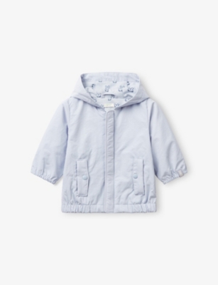 BENETTON: Hooded Long-Sleeve Woven Rain Jacket 1-18 Months