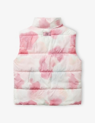 BENETTON: Abstract-Print Puffer Gilet 6-14 Years