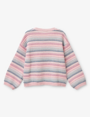 BENETTON: Stripe-Print Knitted Cotton-Blend Jumper 18 Months - 6 Years