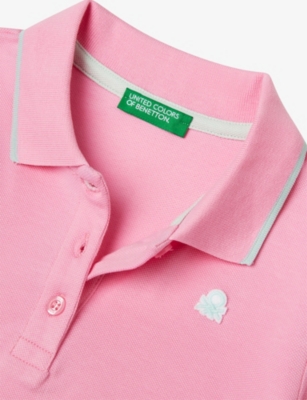 BENETTON: Polo-Collar Stretch-Cotton Dress 1-6 Years