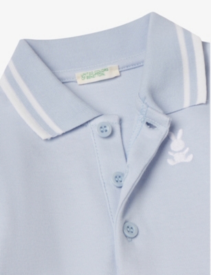 BENETTON: Embroidered-Bunny Cotton Bodysuit 1-18 Months