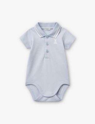 BENETTON: Embroidered-Bunny Cotton Bodysuit 1-18 Months