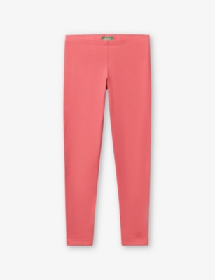 BENETTON: Logo-Embroidered Stretch-Jersey Leggings 6-14 Years