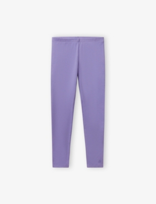 BENETTON: Logo-Embroidered Stretch-Jersey Leggings 6-14 Years