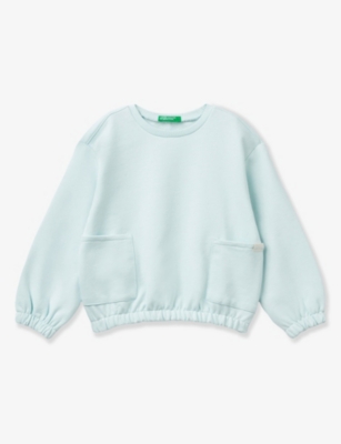 BENETTON: Patch-Pocket Relaxed-Fit Cotton Sweatshirt 18 Months-6 Years