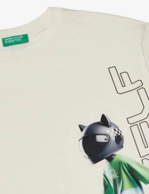 BENETTON: Graphic-Print Cotton T-Shirt 6-14 years