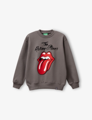 BENETTON: Graphic-Print Loose-Fit Cotton Sweatshirt 6-14 Years